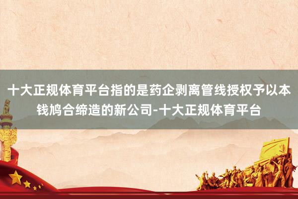 十大正规体育平台指的是药企剥离管线授权予以本钱鸠合缔造的新公司-十大正规体育平台
