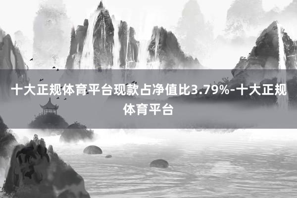 十大正规体育平台现款占净值比3.79%-十大正规体育平台