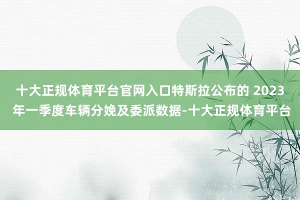 十大正规体育平台官网入口特斯拉公布的 2023 年一季度车辆分娩及委派数据-十大正规体育平台