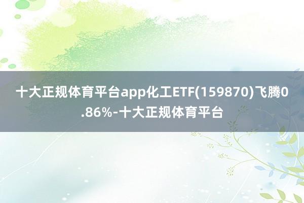 十大正规体育平台app化工ETF(159870)飞腾0.86%-十大正规体育平台